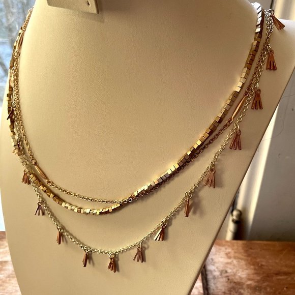 4 for $20 SALE- Charming Charlie Mixed Metal Necklace - Picture 3 of 7
